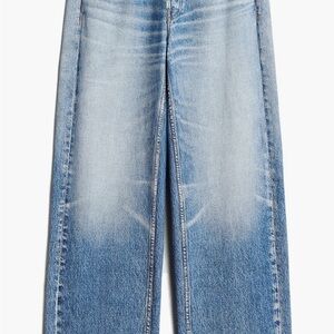 rag & bone Blue Flare Wide Leg Jeans